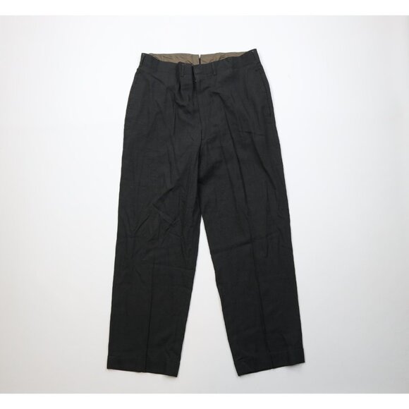 Vtg 50s Rockabilly Mens 34x27 Distressed Lightweight Wool Knit Chino Pants USA